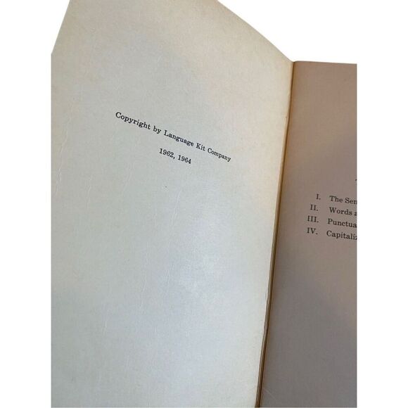 Fundamentals Of Grammar Paperback Booklet 1964 Writing English College School - Picture 3 of 9